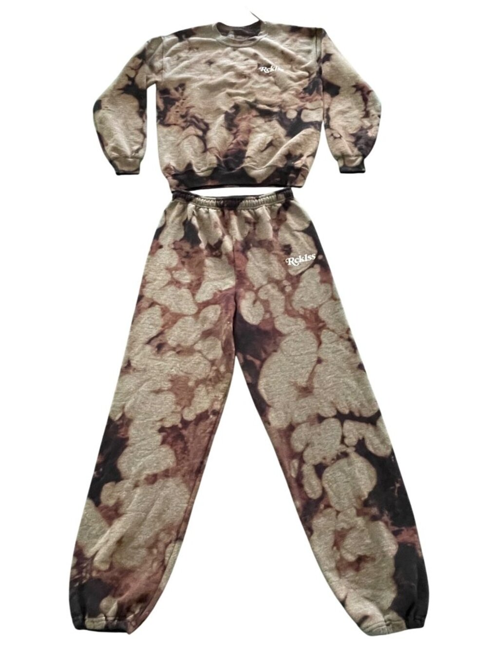 Young & Reckless Tie-Dye Sweatshirt And Joggers Set X-Small/Small Cotton/Polyest